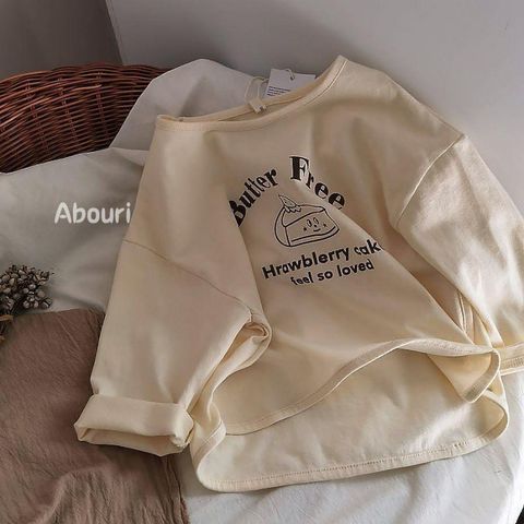 Hàng QC - Áo thun dài tay butter free cute đáng yêu dễ thương vintage hàn quốc cho bé thu đông