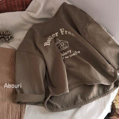 Hàng QC - Áo thun dài tay butter free cute đáng yêu dễ thương vintage hàn quốc cho bé thu đông