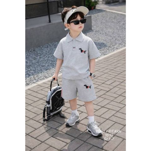 Set bộ polo chó con cute đáng yêu mùa hè mát mẻ cho bé trai