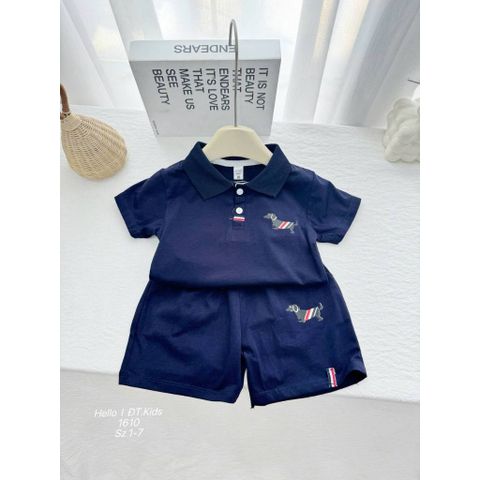 Set bộ polo chó con cute đáng yêu mùa hè mát mẻ cho bé trai