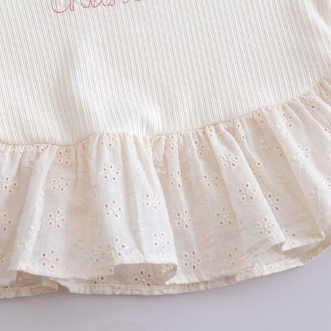 Hàng QC - Áo len tăm dài tay phối ren bèo xinh xắn dễ thương giữ nhiệt ấm áp xinh xắn thu đông cho bé gái