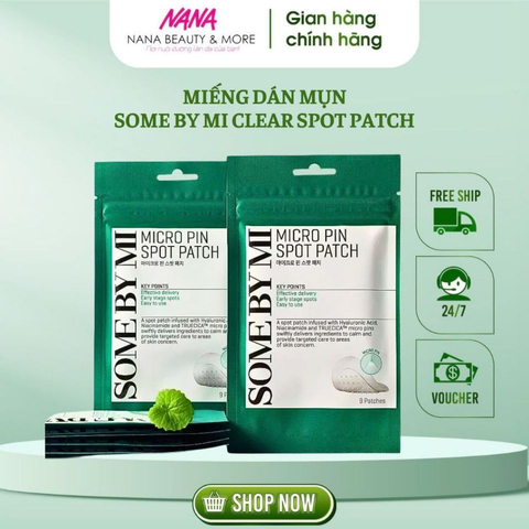 Miếng Dán Mụn Some By Mi Clear Spot Patch - 18 Miếng Bảo Vệ Da, Hút Nhân Mụn, Chống Nước, Dành Cho Da Nhạy Cảm 729412