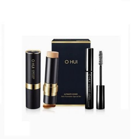 Set Kem Nền Ohui Ultimate Cover Stick - Kem Nền Mịn Màng và Mascara Chống Trôi, Lớp Trang Điểm Hoàn Hảo cho Nàng Bận Rộn 729424
