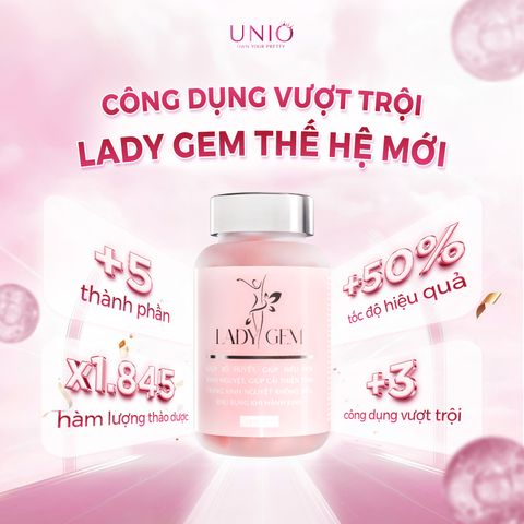 Viên uống nội tiết tố Lady Gem giúp cân bằng nội tiết, hỗ trợ tăng size vòng 1