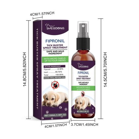 Xịt ve rận bọ chét cho chó mèo chai lớn 100ml siêu tiết kiệm