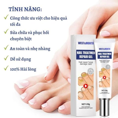 Kem nấm móng móng tay chăm sóc Nấm móng tay 20g Cải thiện vết nứt móng tay giảm nhiễm nấm kích thích mọc