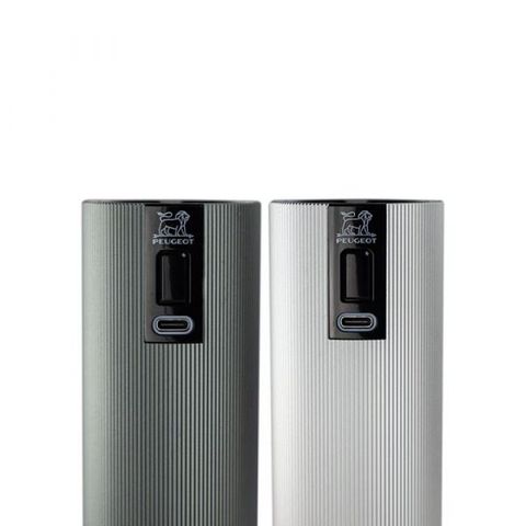 Bộ 2 Cối Xay Tiêu Muối Peugeot Line Electric u'Select 2/43148 15cm Màu Xám Carbon & Xám Nhôm