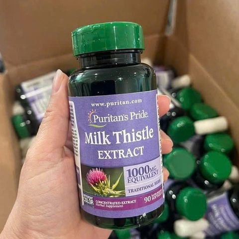 Bổ gan Puritan's Pride Milk Thistle Extract 1000mg USA 90 viên