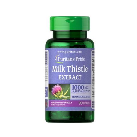 Bổ gan Puritan's Pride Milk Thistle Extract 1000mg USA 90 viên
