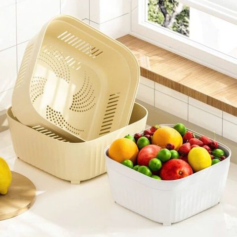 Bộ thau rổ tách nước (Màu ngẫu nhiên) (TH120)