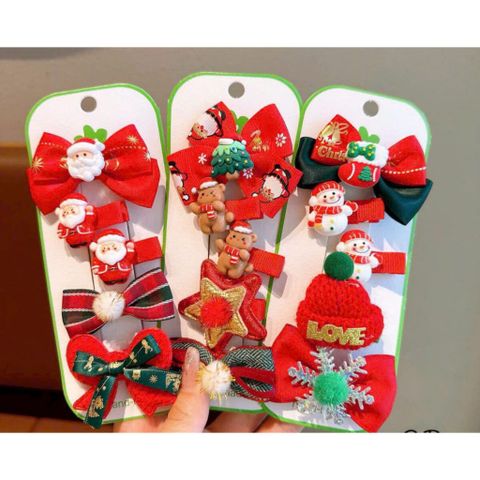 Set kẹp tóc Noel siêu xinh cho bé gái (TH122)