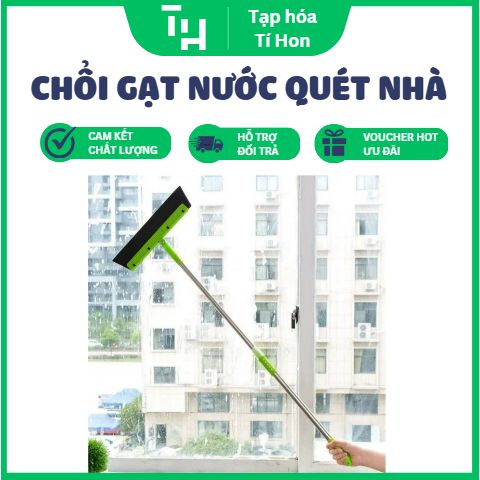 Cây Chổi Gạt Nước Quét Nhà, Lau kính đế xốp (Màu ngẫu nhiên) (TH123)