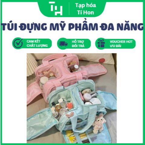 Túi Đựng Mỹ Phẩm Đa Năng Cao Cấp Mở Rộng 360° (TH130)