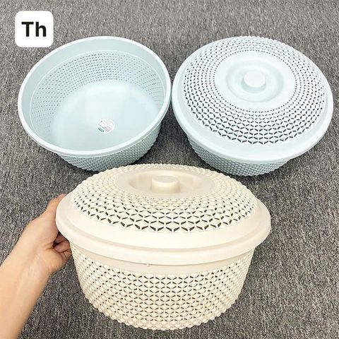 Rổ tròn chấm bi Việt Nhật (Màu ngẫu nhiên) (TH136)