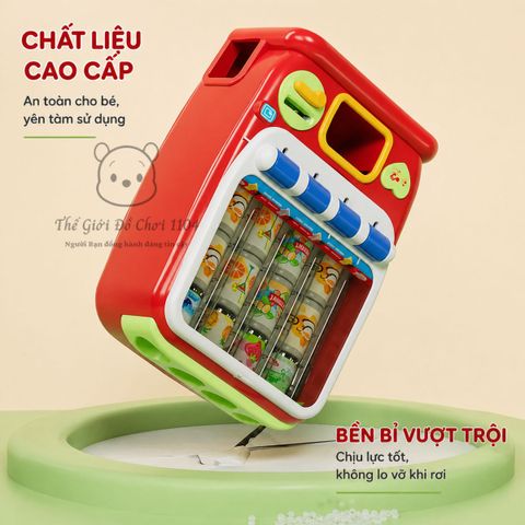 Máy bán nước tự động cho bé cỡ lớn có âm thanh ánh sáng phát triển tư duy kỹ năng sống
