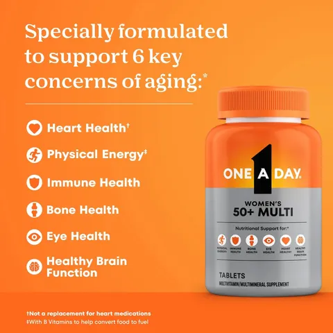 Vitamin Tổng Hợp One A Day Women’s 50+ Tăng Cường Sức Khỏe Phụ Nữ Trên 50 Tuổi, Hỗ Trợ Tim Mạch, Xương Khớp - 200 Viên