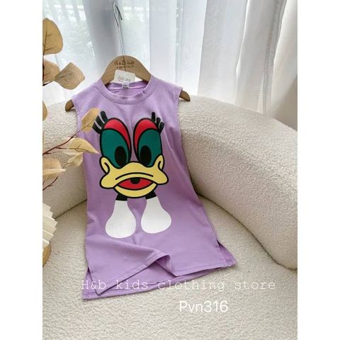 Váy ba lỗ cotton vịt cute đáng yêu dễ thương mát mẻ mùa hè cho bé gái