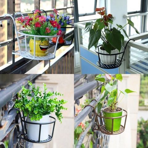 Giỏ sắt treo hoa ban công – hàng dày (TH144)