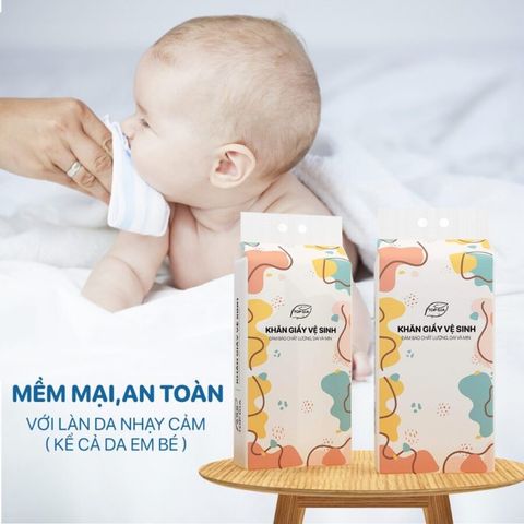 Thùng 4 gói giấy rút đa sắc Topgia siêu hot (TH152)