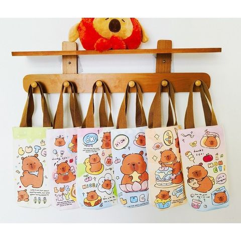 Túi Vải Đựng Ly Giữ Nhiệt Hoạt Hình (Màu ngẫu nhiên) (TH156)