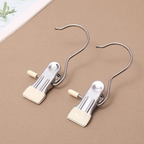 Combo 10 móc inox kẹp đồ đa năng (Màu ngẫu nhiên) (TH157)