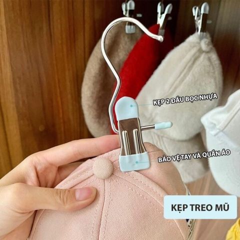 Combo 10 móc inox kẹp đồ đa năng (Màu ngẫu nhiên) (TH157)