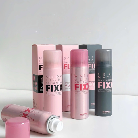 Xịt Khóa Nền So Natural Make Up Setting Fixx - Giữ Lớp Trang Điểm Lâu Trôi, Kiểm Soát Dầu, Phun Sương Siêu Mịn, 75ml