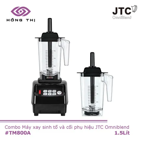 Combo máy xay công nghiệp TM-800A và cối phụ 1.5L JTC OmniBlend (1 thân máy + 2 cối) - Nhập Khẩu Chính Hãng