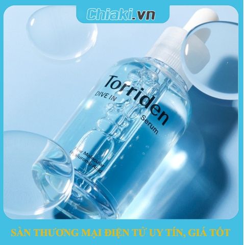 Serum Torriden Dive-In 50ml - Serum Cấp Nước Phục Hồi Da, Dưỡng Ẩm Sâu, Cho Làn Da Căng Bóng, Mềm Mịn, Phù Hợp Với Mọi Loại Da