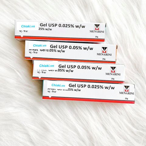 Kem chăm sóc mụn Tre Gel USP Aret 0.025% Menarini - Hỗ Trợ Giảm Mụn Ẩn, Mụn Viêm - Cho Da Nhạy Cảm, Thích Hợp Người Mới Sử Dụng