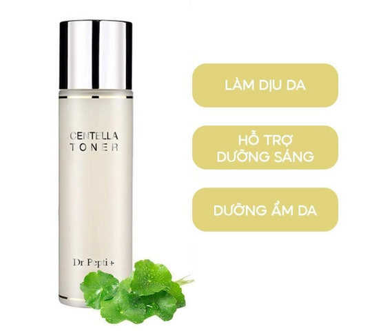 Nước hoa hồng Dr. Pepti+ Centella Toner 180ml - Dưỡng Da, Cân Bằng Độ pH, Giảm Kích Ứng Cho Da Nhạy Cảm, Xuất Xứ Hàn Quốc