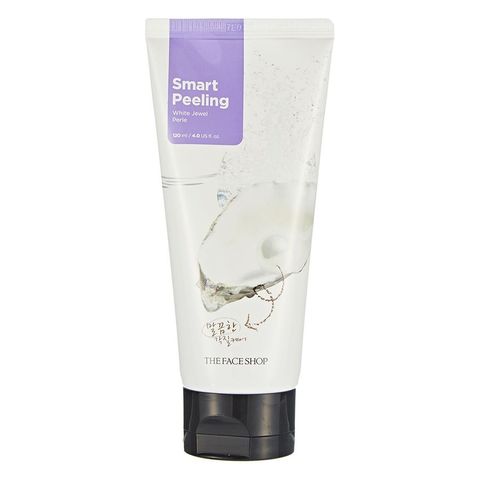 Tẩy da chết The Face Shop Ngọc Trai Smart Peeling - Làm Sáng Da Hiệu Quả, Tẩy Tế Bào Chết Cho Mặt Dạng Kem 120ml