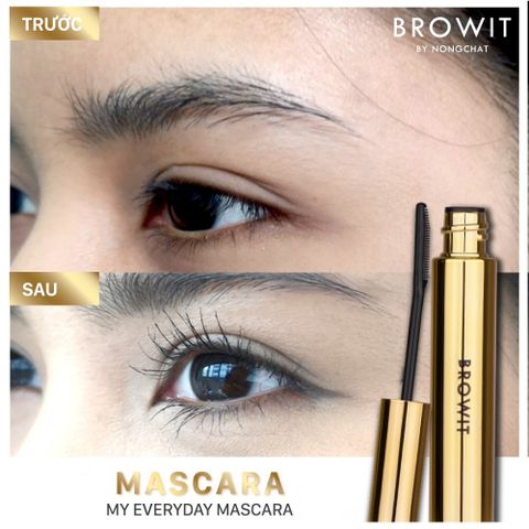 Chuốt Mi Browit 5.5g - Mascara Kéo Dài và Cong Mi Dạng Đầu Lược Chống Nước, Giúp Mi Dài Cong Tự Nhiên Suốt Cả Ngày