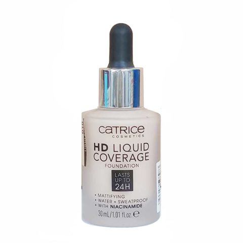 Kem nền Catrice HD Liquid Coverage Foundation - Che phủ hoàn hảo, lớp nền mỏng nhẹ, không bí da, giữ màu 24h, chống nắng SPF 25
