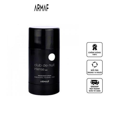 Lăn khử mùi Armaf Club De Nuit Intense Man - Mùi hương nam tính, khô thoáng, thơm mát - Lý tưởng cho phái mạnh, 75g