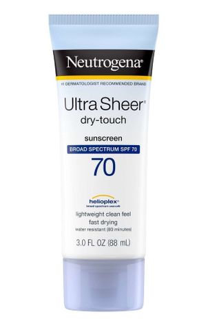 Kem Chống Nắng Neutrogena Ultra Sheer Dry Touch SPF 70 - Không Bóng Nhờn, Chống Nước 80 Phút, Bảo Vệ Da Tối Ưu 88ml