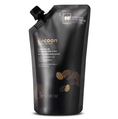 Tẩy Da Chết Cocoon Dak Lak Coffee Body Polish 200ml - Giúp Làm Sạch Da, Mịn Màng, Dưỡng Ẩm Từ Hạt Cà Phê Ca Cao Chính Hãng
