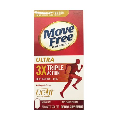 Viên uống Schiff Move Free Ultra Triple Action 75 viên - Hỗ trợ sức khỏe xương khớp với collagen và glucosamine tự nhiên, Chính hãng Mỹ.