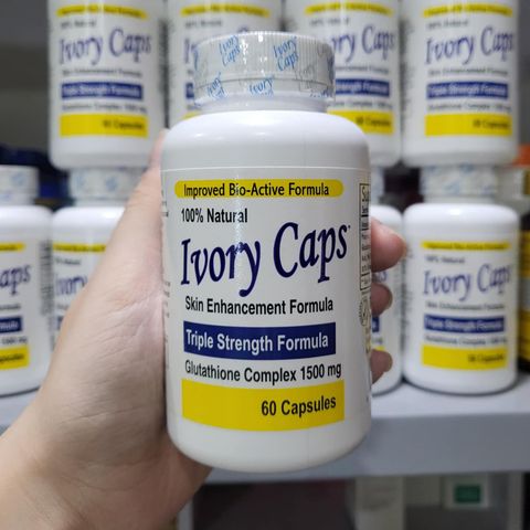 Viên Uống Hỗ Trợ Trắng Da Ivory Caps Glutathione 1500mg - Giảm Nám, Tàn Nhang Từ Thiên Nhiên, Sản Phẩm Chăm Sóc Da Hiệu Quả