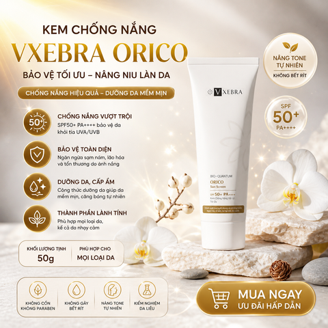 Kem Chống Nắng Vxebra Orico 50g - SPF50+, PA++++