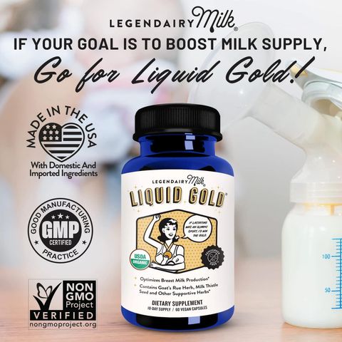 Viên uống lợi sữa hữu cơ Legendairy Milk 60 viên - Tăng tiết sữa cho mẹ - Xuất xứ Mỹ