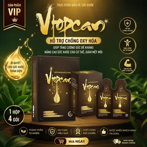 Vtopcan Fucoidan | Hỗ Trợ Chống Oxy Hóa ( 4 Hộp Nhỏ )