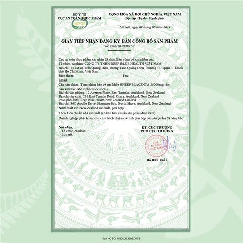 Viên uống nhau thai cừu Age No More SHEEP PLACENTA 25.000MG 60 viên