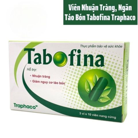 Viên Uống Nhuận Tràng, Giảm Táo Bón Tabofina Traphaco - Hộp 30 viên