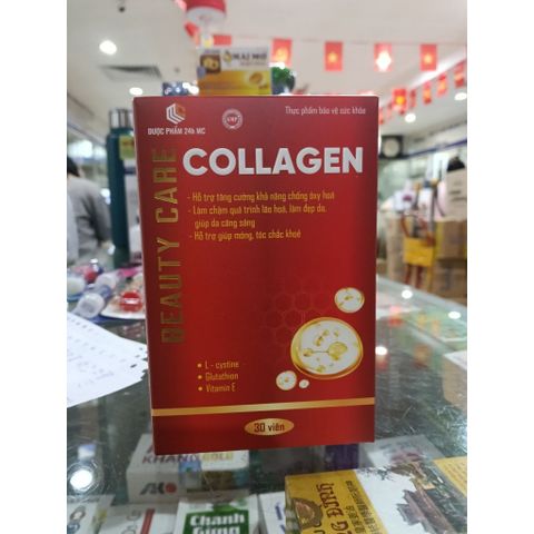 BEAUTY CARE COLLAGEN Tăng Cường Khả Năng Chống Oxy Hoá ,Làm đẹp da căng mịn da Hộp 30 Viên