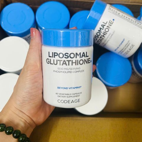 Trắng da Codeage Liposomal Glutathione 1000mg USA 60 viên