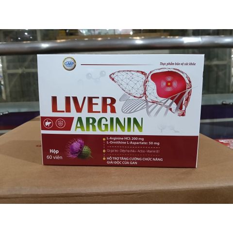 Liver Arginin mát gan , lợi mật , giải độc gan ,tăng cường chức năng gan Hộp 60 viên.