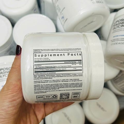 Codeage Liposomal Magnesium Glycinate USA 240 viên