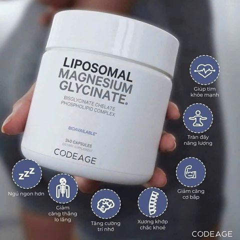 Codeage Liposomal Magnesium Glycinate USA 240 viên