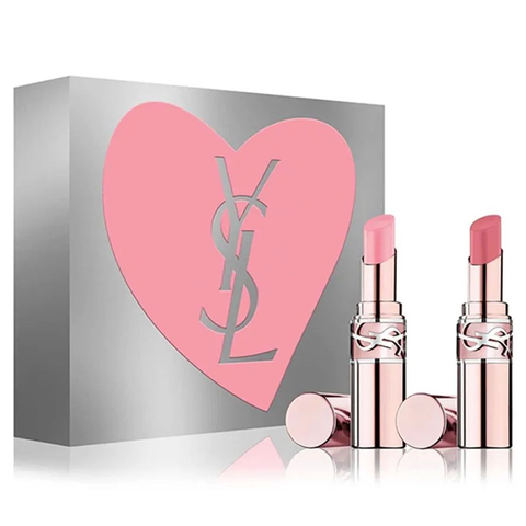  Set 2 Son Dưỡng Yves Saint Laurent YSL Candy Glow - Nude Lavalliere & Pink Sunrise - Chính Hãng, Ẩm Mượt, Sang Trọng, Quà Tặng Tuyệt Vời